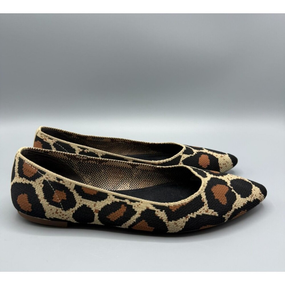 Gianni Bini Women's Animal Print Slip-On Flats Size 8.5 M